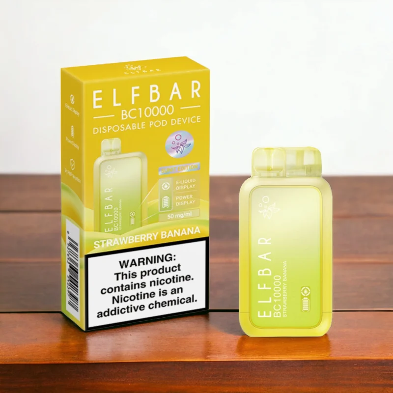 ELF BAR Strawberry Banana BC 10000 Puffs 50mg Dubai Vapor Hub