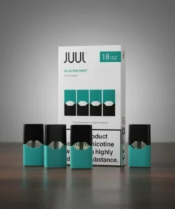 Juul - Glacier Mint E-Liquid Pods- 18 Mg 200 Puffs (4 Pcs)