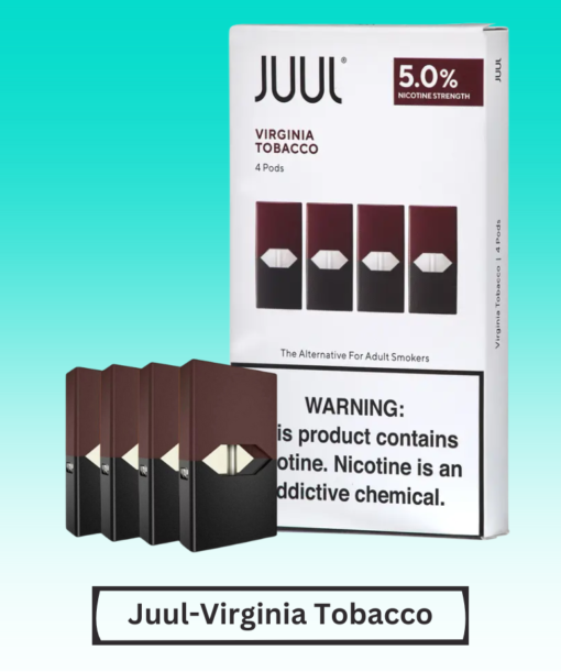 Juul – Virginia Tobacco Pods 5% 50mg Nicotine 200