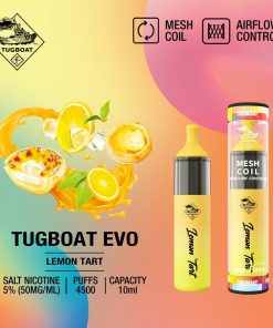 Tugboat Evo Lemon Tart 4500 Puffs – 5% Nicotine