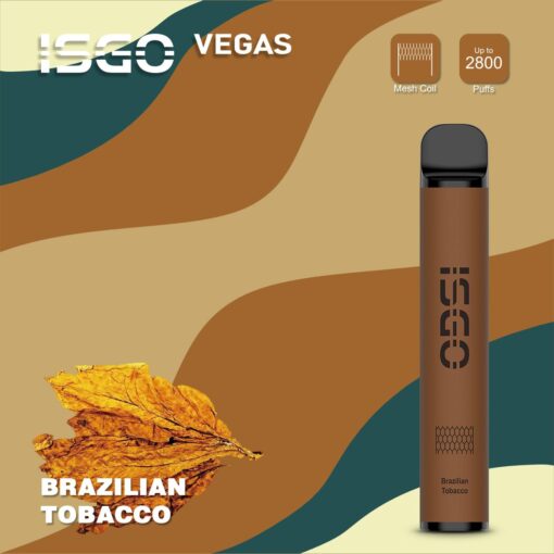 ISGO Vegas - Brazilian Tobacco Disposable Vape 2800 Puffs - 2% Nicotine