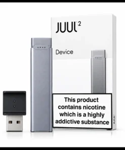 Juul 2 Rechargeable Pod Device with USB Charger (Silver)