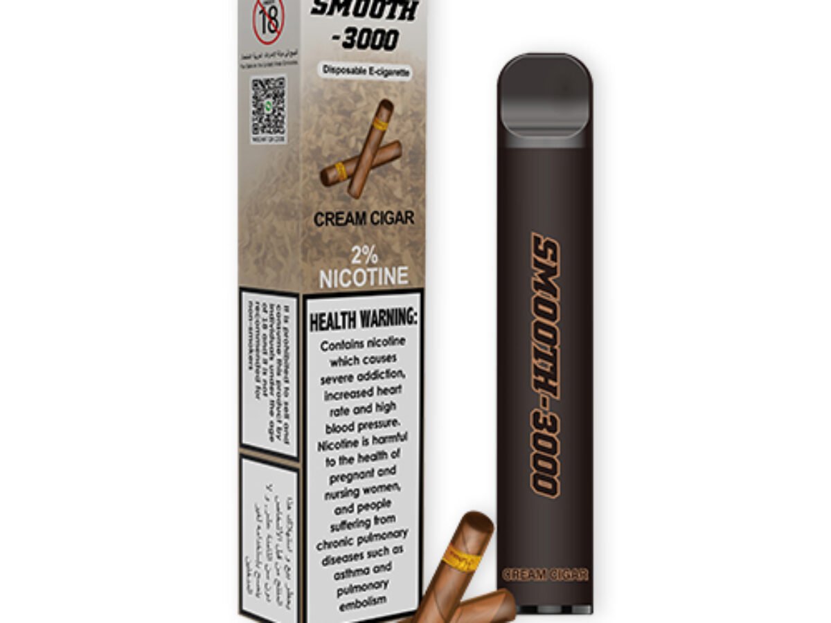 Smooth 3000 Cream Cigar Disposable Vape 2 Nicotine Dubai