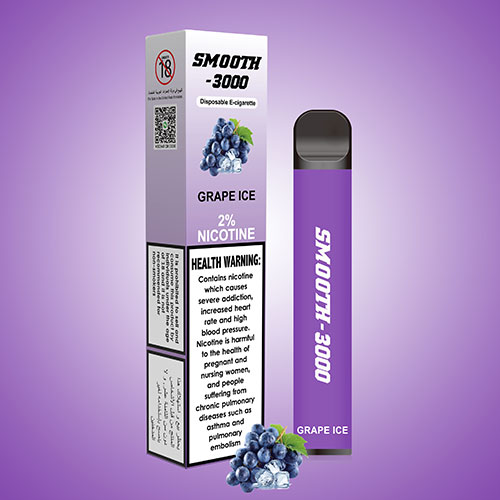 Smooth 3000 Grape Ice Disposable Vape – 2% Nicotine