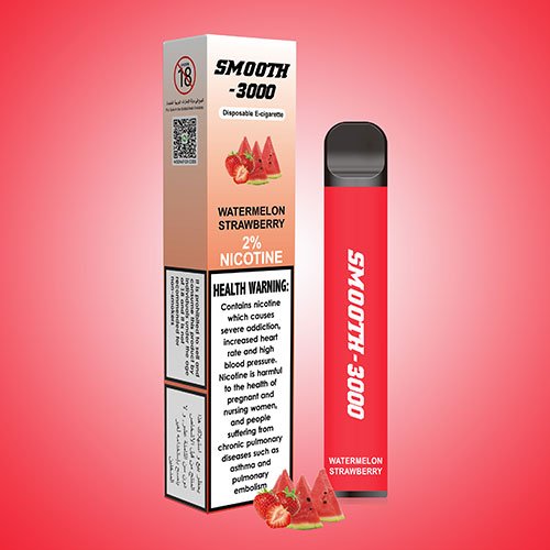 Smooth 3000 Watermelon Strawberry Disposable Vape – 2% Nicotine