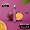 VUDU Filter - Passion Fruit Disposable Pod Device (2500 Puffs)