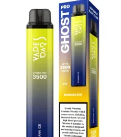 Banana Ice Vape Bar Ghost Pro 20mg 3500 Puffs — Disposable Vape in Dubai
