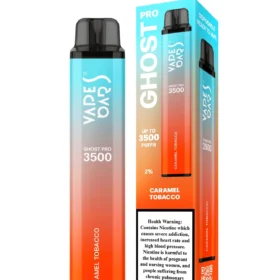 Buy Caramel Tobacco Vape Bar Ghost Pro 20mg 3500 Puffs Dubai