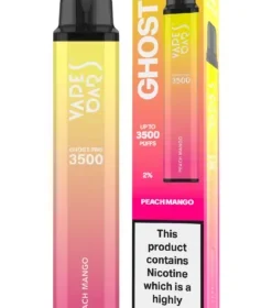 Peach Mango Vape Bar Ghost Pro 20mg 3500 Puffs — Disposable Vape in Dubai