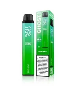 Sour Apple Vape Bar Ghost Pro 20mg 3500 Puffs — Disposable Vape in Dubai