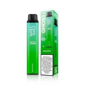 Sour Apple Vape Bar Ghost Pro 20mg 3500 Puffs — Disposable Vape in Dubai