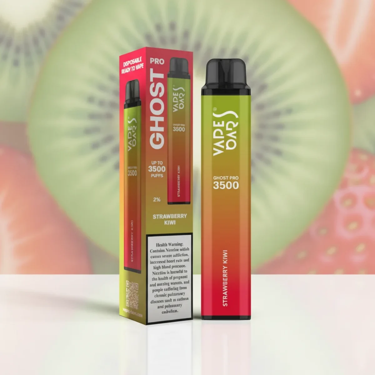 Strawberry Kiwi 20mg 3500 Puffs By Vapes Bars Ghost Pro | Dubai Vapor Hub