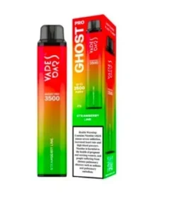 Strawberry Lime Vape Bar Ghost Pro 20mg 3500 Puffs — Disposable Vape in Dubai