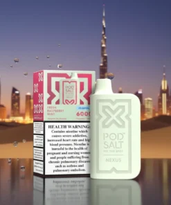 Nexus Fresh Raspberry Mint Disposable Vape 2% Nicotine 6000 Puffs