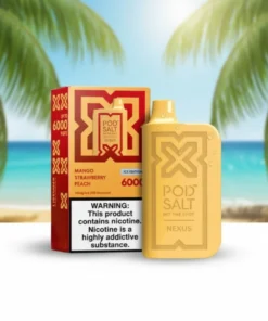 Nexus Mango Strawberry Peach Disposable Vape 2% Nicotine 6000 Puffs