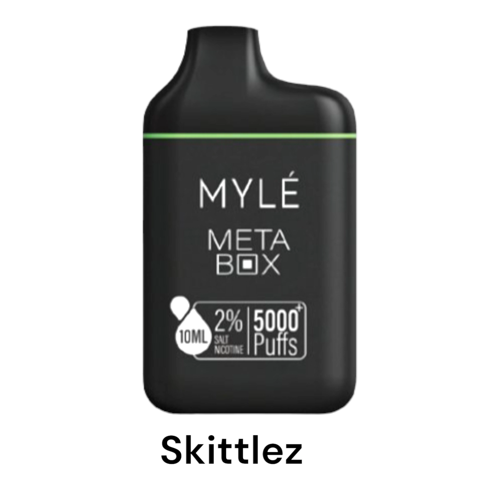 MYLE Meta Box – Skittlez – 5000 puffs 20mg 2% Nicotine – Disposable Vape