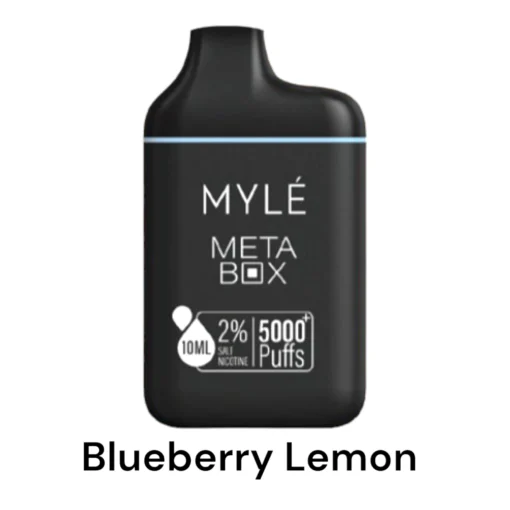 MYLE Meta Box – Blueberry Lemon – 5000 puffs 20mg 2% Nicotine – Disposable Vape