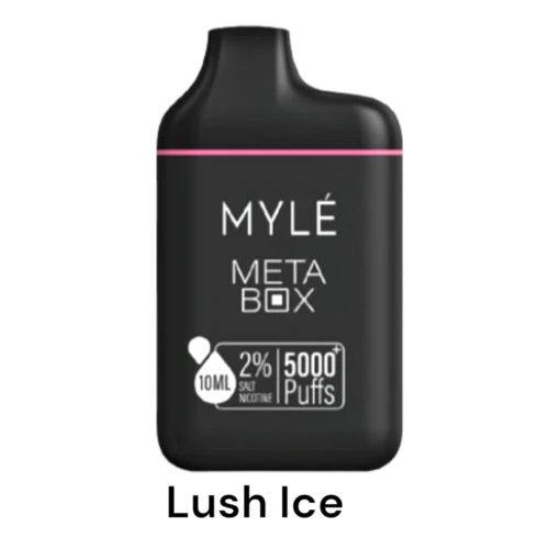 MYLE Meta Box – Lush Ice – 5000 puffs 20mg 2% Nicotine – Disposable Vape