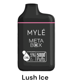 MYLE Meta Box – Lush Ice – 5000 puffs 50mg 5% Nicotine – Disposable Vape