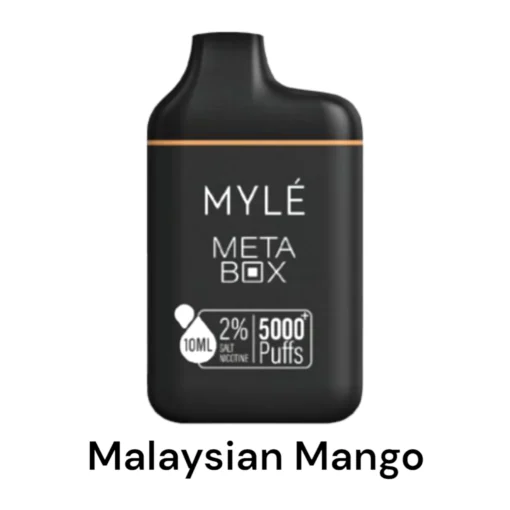 MYLE Meta Box – Malaysian Mango – 5000 puffs 20mg 2% Nicotine – Disposable Vape