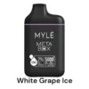 MYLE Meta Box – White Grape Ice – 5000 puffs 20mg 2% Nicotine – Disposable Vape