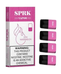 SPRK VAPOR Iced Watermelon Pod Pre filled Disposable (Pack of 4)