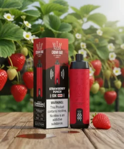 Al Fakher Strawberry Punch 12000 Puffs Crown Bar Disposable Vape