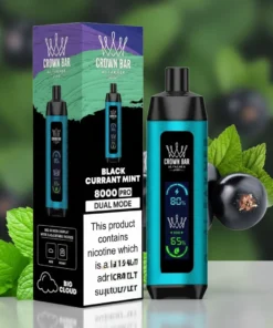 Crown Bar Al Fakher 8000 Puffs Blackcurrant Mint disposable vape UAE