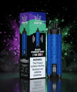 Crown Bar Al Fakher 12000 Puffs Blackcurrant Mint disposable vape UAE