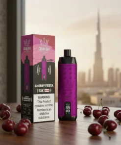 Crown Bar Al Fakher 12000 Puffs Cherry Fiesta disposable vape UAE