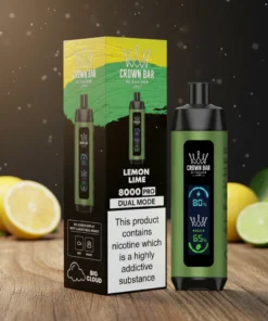 Crown Bar Al Fakher 8000 Puffs Lemon Lime disposable vape UAE