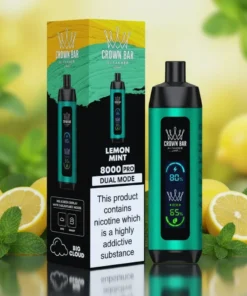crown-bar-al-fakher-8000-puffs-lemon-mint