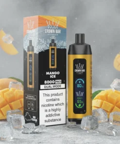 Crown Bar Al Fakher 8000 Puffs Mango Ice disposable vape UAE
