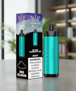 Crown Bar Al Fakher Black Currant Ice disposable vape UAE
