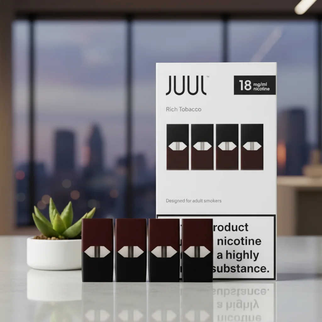 JUUL Rich Tobacco Pod 18 mg/ml – Pack of 4 in UAE