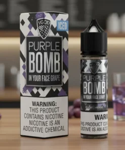 Purple Bomb by VGOD (Iced & Non-Iced) – 60mL (3 mg) – Vape Juice