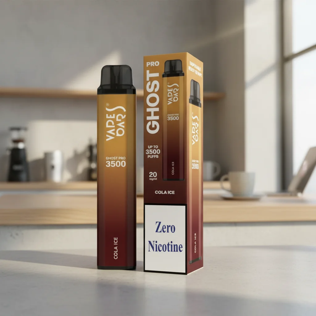 Cola Ice Vape Bar Ghost Pro Zero Nicotine 3500 Puffs