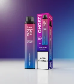 Juicy Grape Berry Vape Bar Ghost Pro Zero Nicotine 3500 Puffs — Disposable Vape in Dubai