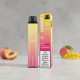 Peach Mango Vape Bar Ghost Pro Zero Nicotine 3500 Puffs — Disposable Vape in Dubai