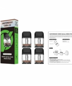 XROS Pods – 1.2Ω, 1.0Ω, 0.8Ω, 0.6Ω, 0.4Ω 2ml & 3ml Capacity Anti-Leak, Clamshell Top Filling System