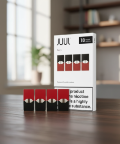 JUUL Berry Pods 18mg/ml Pack of 4 pre-filled nicotine salt pods compatible with JUUL devices – sweet fruity flavor, tamper-proof, portable, 240 puffs per pod
