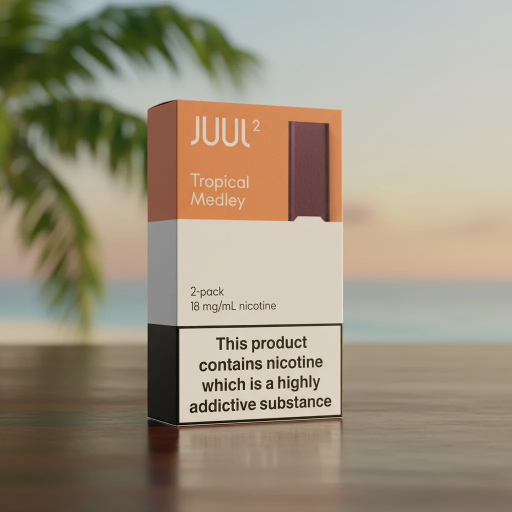 Juul Pods 2 Pack Menthol JUUL Pods (2 ct) Juul Pods System JUUL2 Crisp  Menthol Pods System 18mg (2 Pack)