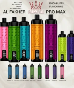 Al Fakher Crown Bar 15000 Puffs rechargeable disposable vape UAE