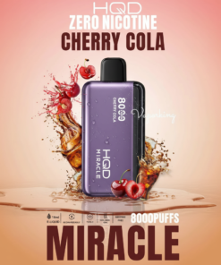 Cherry Cola HQD Miracle 8000 Puffs Zero Nicotine (0%) Disposable