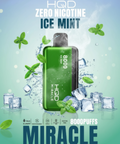 Ice Mint HQD Miracle 8000 Puffs Zero Nicotine (0%) Disposable