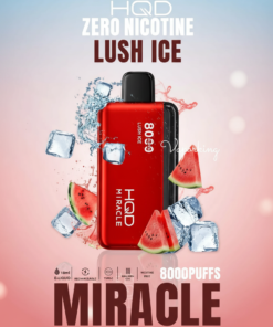 Lush Ice HQD Miracle 8000 Puffs Zero Nicotine (0%) Disposable