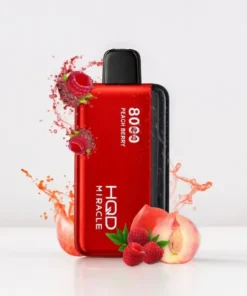 Peach Berry HQD Miracle 8000 Puffs Zero Nicotine Disposable Dubai
