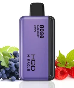 Raspberry Grape HQD Miracle 8000 Puffs Zero Nicotine Disposable Dubai