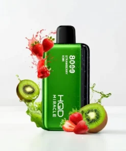 Strawberry Kiwi HQD Miracle 8000 Puffs Zero Nicotine Disposable Dubai