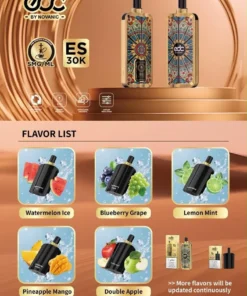 EDC ES30K by NovaNic — Luxury Gold E-Hookah (30,000 Puffs)